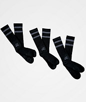 Nike SB paquete de 3 calcetines negros y carboncillos