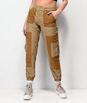 Ninth Hall Marnie Colorblock Khaki Cargo Jogger Pants