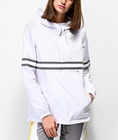 Ninth Hall Milas chaqueta anorak blanca y reflectante
