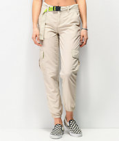 Ninth Hall Raines Buckle Belt Rainy Day Cargo Pants