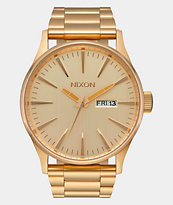 Nixon Sentry SS All Gold Analog Watch