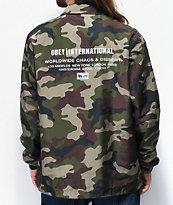Obey Core Camo Coaches Jacket