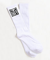 Obey Jumbled Magenta & Yellow Crew Socks