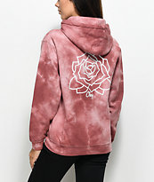 Obey Mira Rosa Dusty Rose Tie Dye Hoodie