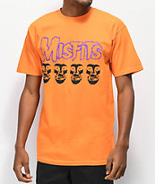 Obey x Misfits Fiend Skull camiseta naranja