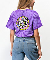 Odd Future x Santa Cruz Cyclone camiseta tie dye morada