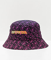 Odd Future x Santa Cruz Screaming Donut sombrero de cubo negro, morado y rosa