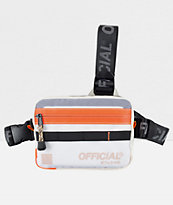 Official Vapour Cloud White & Orange Tri-Strap Bag