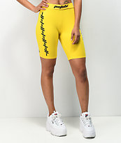 Petals by Petals and Peacocks Kindness Yellow Bike Shorts