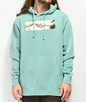 Pizza Michaelangelo Green Hoodie