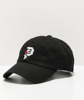 Primitive Dirty P Rosebud Black Strapback Hat