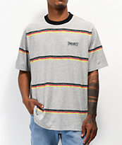 Primitive x Dragon Ball Z Co Op Stripe Grey T-Shirt