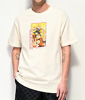 Primitive x Dragon Ball Z Goku Super Saiyan camiseta blanquecina