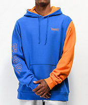 Primitive x Dragon Ball Z Goku sudadera con capucha azul y naranja