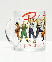 Primitive x Dragon Ball Z Heroes taza de vidrio
