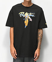 Primitive x Dragon Ball Z Nuevo Goku Saiyan Black T-Shirt