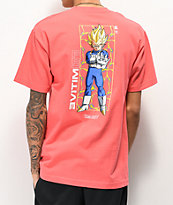 Primitive x Dragon Ball Z Vegeta Glow Pink T-Shirt