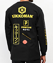 Primitive x Kikkoman Season camiseta negra de manga larga