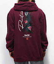 Primitive x Naruto Crows Burgundy Hoodie