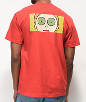 Primitive x Rick and Morty Hypno Morty camiseta roja