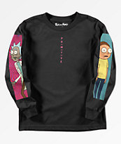 Primitive x Rick and Morty Vortex camiseta negra de manga larga