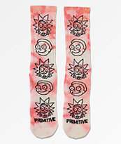Primitive x Rick and Morty calcetines rosas