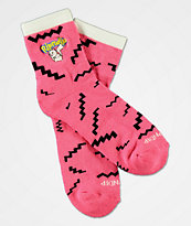 RIPNDIP Catch Em All Pink Crew Socks