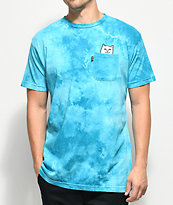 RIPNDIP Lord Nermal Blue Washed Pocket T-Shirt