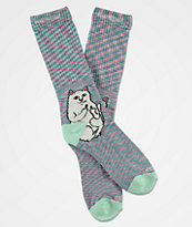 RIPNDIP Lord Nermal Mint Speckle Crew Socks