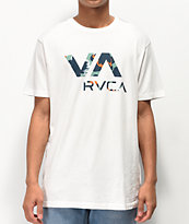 RVCA VA Floral Fill White T-Shirt