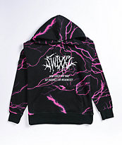 SWIXXZ Lightning Black & Pink Hoodie
