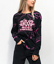 SWIXXZ Lightning Black Long Sleeve T-Shirt