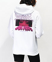 SWIXXZ Tear Drop sudadera con capucha blanca