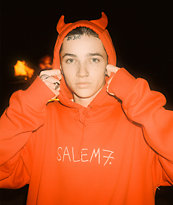 Salem7 Goodie Horn Red Hoodie