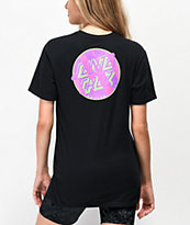 Santa Cruz Brush Dot camiseta negra