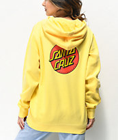 Santa Cruz Classic Dot Yellow Hoodie
