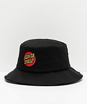 Santa Cruz Classic Dot sombrero de cubo negro