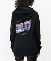 Santa Cruz Multi Strip Black Hoodie
