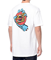 Santa Cruz Screaming Dot camiseta blanca