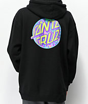 Santa Cruz Spill Dot Black Hoodie