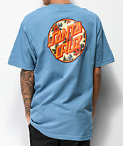 Santa Cruz Vacation Dot camiseta azul