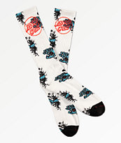 Santa Cruz Wall Hand calcetines blancos