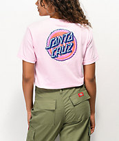 Santa Cruz Wiggle Dot camiseta rosa