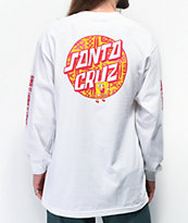 Santa Cruz x SpongeBob SquarePants Lounge White Long Sleeve T-Shirt