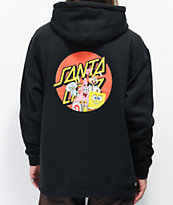 Santa Cruz x Spongebob SquarePants Group Black Hoodie