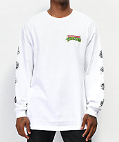 Santa Cruz x TMNT Mutagen camiseta blanca de manga larga