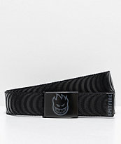 Spitfire Bighead Classic cinturón tejido negro y gris