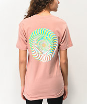 Spitfire Swirl Overlay Desert Pink T-Shirt