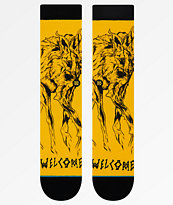 Stance x Welcome Wolves Yellow Crew Socks