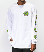 TMNT x Santa Cruz Sewer Dot White Long Sleeve T-Shirt